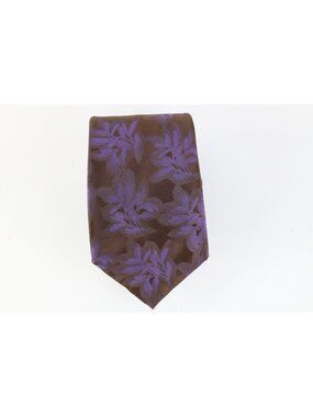 Vintage Pierre Clarence Abstract Flower Leaf Silk Neck Tie Necktie Wedding Suit